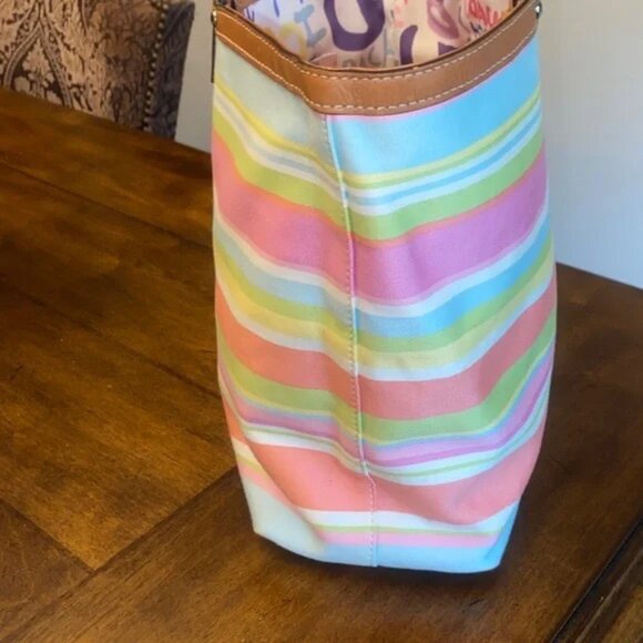 Coach Hampton Pastel Tote Bag # A0969-F13552 EUC - Picture 9 of 10